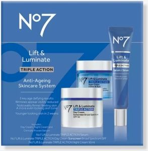 No7 Lift & Luminate Triple Action Skincare System. BNIB
